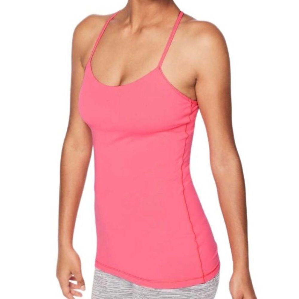 Lululemon Power Pose Tank Flash Light Tone Size 4
